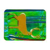 Hirsche in einem Fantasy-Wald Magnet (Horizontal)
