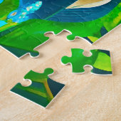 Hirsche in einem Fantasy-Wald Puzzle (Seite)