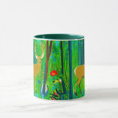 Hirsche in einem Fantasy-Wald Tasse (Zentrum)