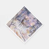 Hirsche in einem Schneewald (Wintersaison) Serviette (Ecke)