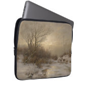 Hirsche in einer Winterlandschaft - Désiré Thomass Laptopschutzhülle (Vorne Rechts)