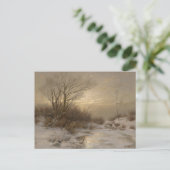 Hirsche in einer Winterlandschaft - Désiré Thomass Postkarte (Stehend Vorderseite)