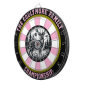 Hirsche in Forest Bullseye Art Dartscheibe (Vorderseite rechts)