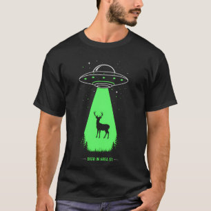 Hirsche in Gebiet 51 Funny Ufo Entführung für Kryp T-Shirt