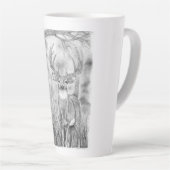 Hirsche in Holz Latte Tasse (Rechte Ecke)