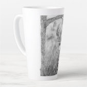 Hirsche in Holz Latte Tasse (Linke Ecke)