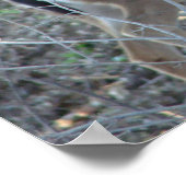 Hirsche in Holz - Wählen Sie Ihren Rahmen aus Poster (Ecke)