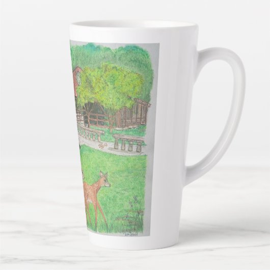 Hirsche in Humiston Woods Milchtasse (Rechts)