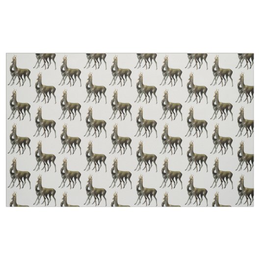 Hirsche in Liebe Stoff (Fat Quarter (45,7 x 55,9 cm))