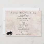 Hirsche in Meadow Baby Shower Einladung (Rückseite)