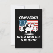 Hirsche in meinem Gefrierschrank - Hirschjagd Dankeskarte (Vorderseite)