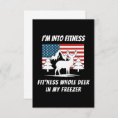 Hirsche in meinem Gefrierschrank - Hirschjagd Dankeskarte (Vorne/Hinten)