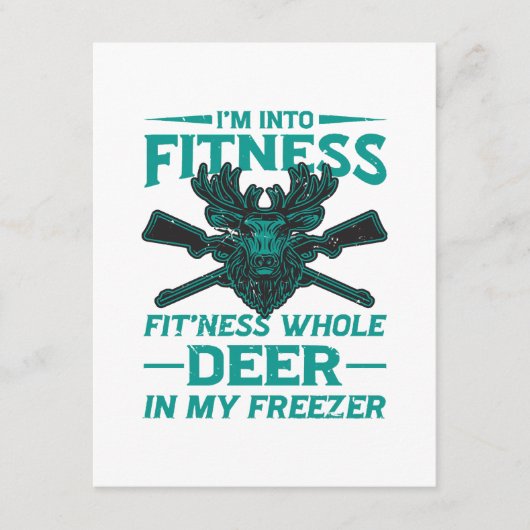 Hirsche in meinem Gefrierschrank - Jagdliebhaber Begleitkarte (Vorderseite)