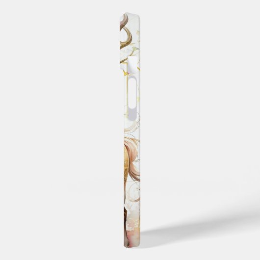 Hirsche in rosa Farben Case-Mate iPhone Hülle (Rückseite / Links)