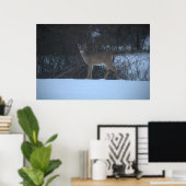 Hirsche in Schneeplakat Poster (Heimbüro)
