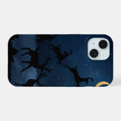Hirsche iPhone 15 Hülle (Rückseite (Horizontal))