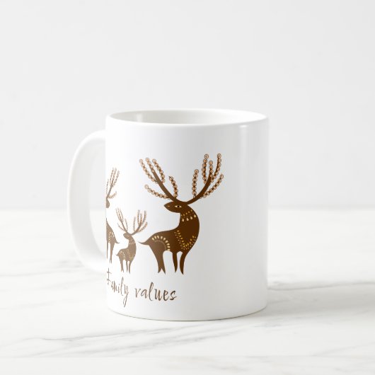 Hirsche Kaffeetasse (Vorderseite Links)