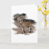 Hirsche Karte (Gelbe Blume)
