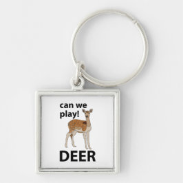 Hirsche können wir Niedliches Hirsch spielen Schlüsselanhänger
