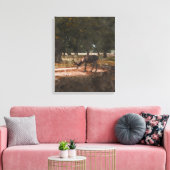 Hirsche Leinwanddruck (Insitu (Wohnzimmer))