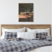 Hirsche Leinwanddruck (Insitu (Schlafzimmer))