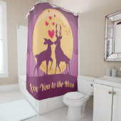 Hirsche-Liebe Duschvorhang (Beispiel)