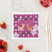 Hirsche Liebe Serviette (Beispiel)