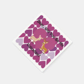 Hirsche Liebe Serviette (Ecke)