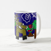 Hirsche Liebe Winter Kaffeetasse (VorderseiteRechts)