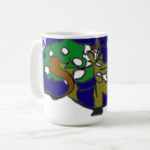 Hirsche Liebe Winter Kaffeetasse (Vorderseite Links)