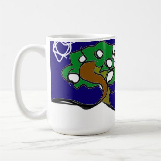 Hirsche Liebe Winter Kaffeetasse (Links)