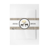 Hirsche Liebe Woodland Hirsche Hochzeit Custom Einladungsbanderole (Vorderseite Beispiel)