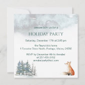 Hirsche, Login Weihnachten Party Flachbildschirm Karte (Rückseite)