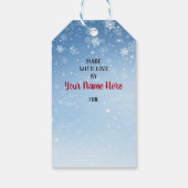 Hirsche & Maus Handmade Weihnachten Geschenkanhänger (Rückseite)