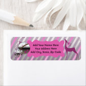 Hirsche, Merry und Helle Rücksendeadressen-Aufkleb (Insitu)