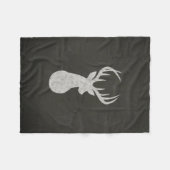 Hirsche mit Antler Chalk Zeichnend Fleecedecke (Vorderseite (Horizontal))