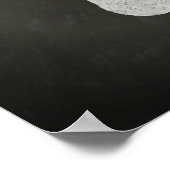 Hirsche mit Antler Chalk Zeichnend Poster (Ecke)