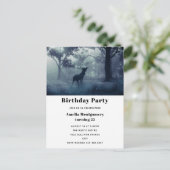 Hirsche mit Antlern im Schattenwald Postkarte (Stehend Vorderseite)