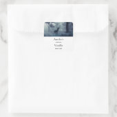 Hirsche mit Antlern im Wald - Kerzengeschäft Quadratischer Aufkleber (Tasche)