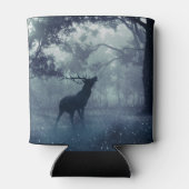 Hirsche mit Antlern in einem Schattenwald Dosenkühler (Rückseite)