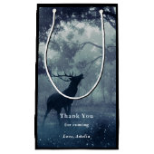 Hirsche mit Antlern in einem Schattenwald - Vielen Kleine Geschenktüte (Vorderseite)