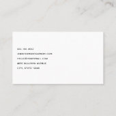 Hirsche mit Antlern in einem Schattenwald Visitenkarte (Rückseite)