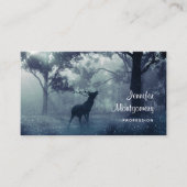 Hirsche mit Antlern in einem Schattenwald Visitenkarte (Vorderseite)