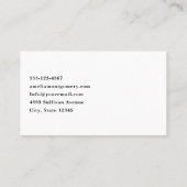 Hirsche mit Antlern in einem Schattenwald Visitenkarte (Rückseite)