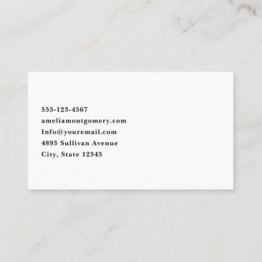 Hirsche mit Antlern in einem Schattenwald Visitenkarte (Rückseite)