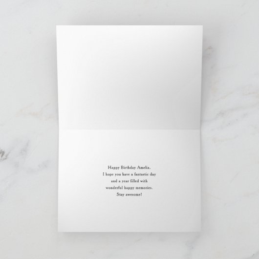 Hirsche mit Antlern in einem Schattenwald zum Gebu Karte (Innenseite)