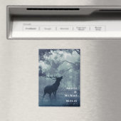 Hirsche mit Antlern Save the Date in einem Wald Magnet (In Situ (Geschirrspüler))