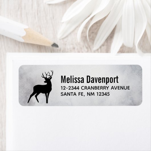 Hirsche mit Antlers Black Silhouette Rustikal (Insitu)