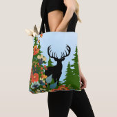 Hirsche mit Big Rack Out Forest Blue Sky Tasche (Von Nahem)