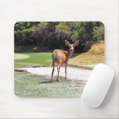 Hirsche mit Blick auf die Kamerafahrt Mousepad (Mit Mouse)